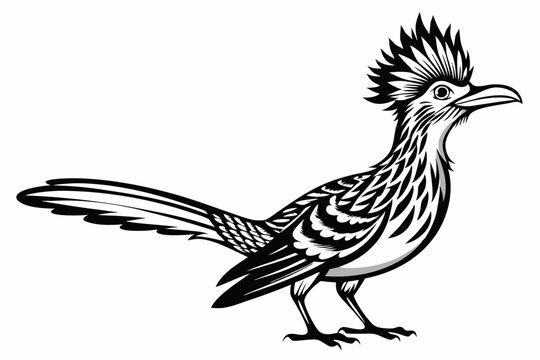 recommend clip art: roadrunner silhouette vector illustration