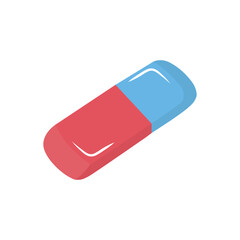 Eraser. Stationery tool for erasing a pencil.
