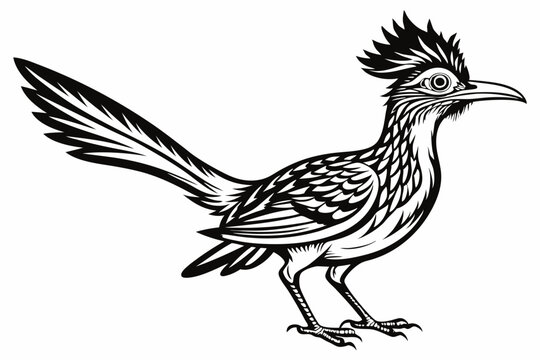 recommend clip art: roadrunner silhouette vector illustration