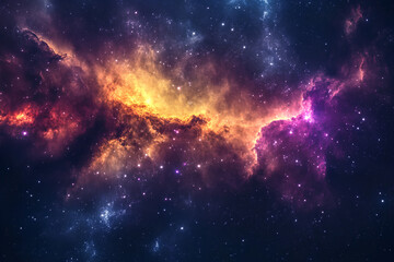 beautiful nebula in outer space, colorful outer space galaxy cloud nebula, starry night cosmos, universe science astronomy