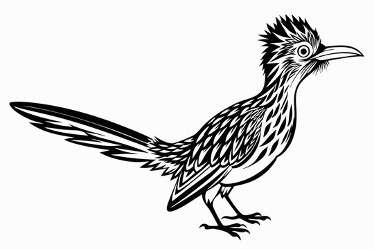 recommend clip art: roadrunner silhouette vector illustration