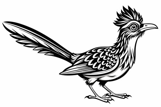 recommend clip art: roadrunner silhouette vector illustration