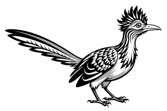 recommend clip art: roadrunner silhouette vector illustration