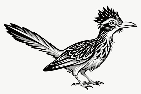 recommend clip art: roadrunner silhouette vector illustration