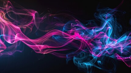 Fototapeta premium Abstract Swirling Smoke in Vibrant Hues