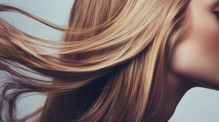 Fototapeta premium Hair Botox is on the rise 