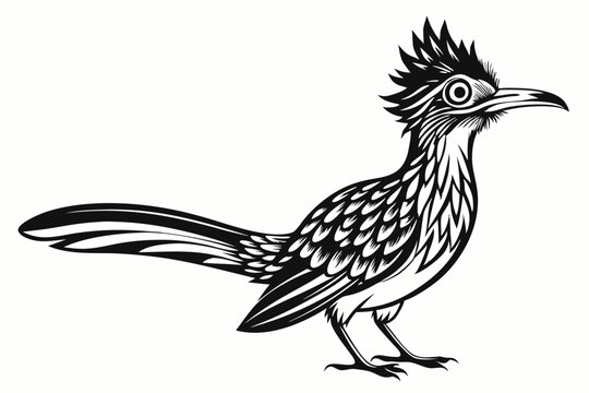 recommend clip art: roadrunner silhouette vector illustration
