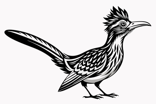 recommend clip art: roadrunner silhouette vector illustration