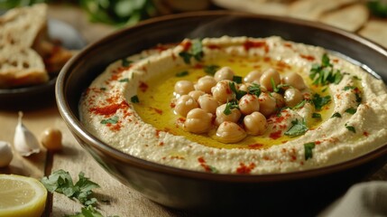 Delicious Homemade Hummus: A Flavorful Vegan Dip Recipe with Chickpeas and Olive Oil