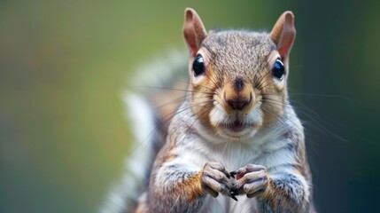 Obraz premium Curious Squirrel Portrait