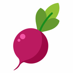 Beet icon vector art illustration