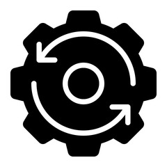 operations engineering, engineering, operations, machine, automation, activity glyph or solid icon