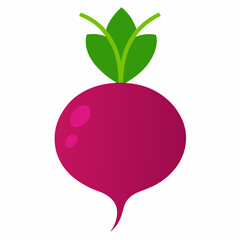 Beet icon vector art illustration