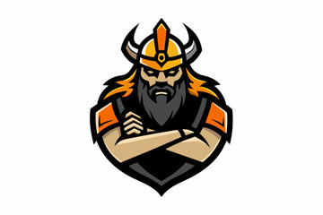 Barbarian Knight Viking Esport Gaming Mascot Logo