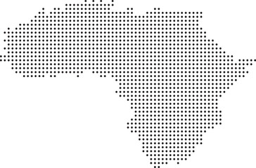 Africa map vector modern halftone