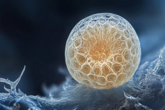 Colorful Yeast Cells Background
