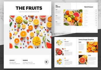 White and Orange Fruit Catalog