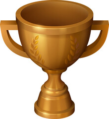 Bronze Trophy Cartoon