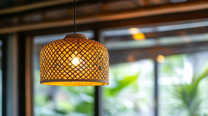  Featuring clean lines, a high-quality wooden finish, and a warm light source, it serves as an elegant decorative piece for various interior settings. The high-quality rendering highlights the lantern