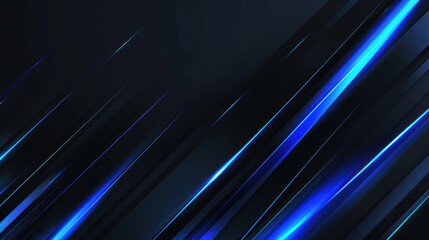 Abstract Diagonal Lines with Glowing Blue Light