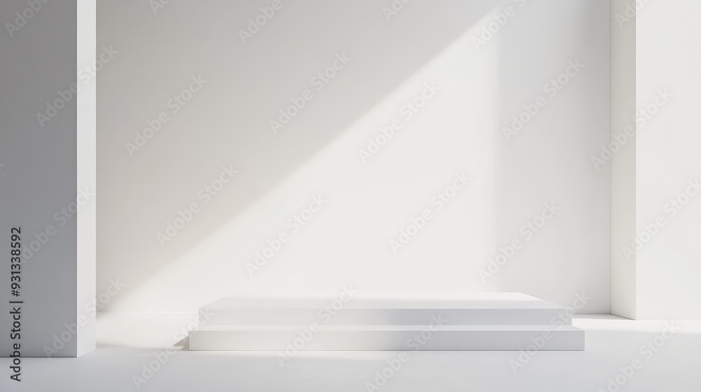 Fototapete a clean, white ad with a striking central image and minimal text, illustrating the effectiveness of 