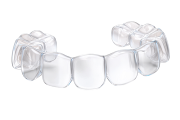 Clear dental aligner showcasing innovative orthodontic treatment for a straighter smile and improved oral health.
