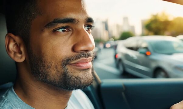 Brazilian Man Parallel Parking in Busy Urban Street