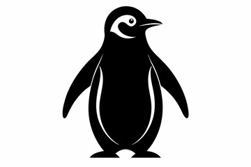 penguin, penguin silhouette vector illustration, penguin silhouettes	
