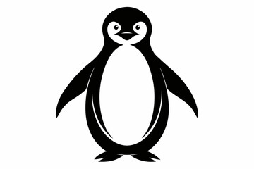 penguin, penguin silhouette vector illustration, penguin silhouettes	
