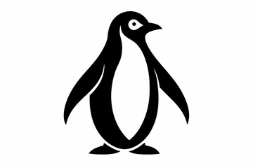 penguin, penguin silhouette vector illustration, penguin silhouettes	
