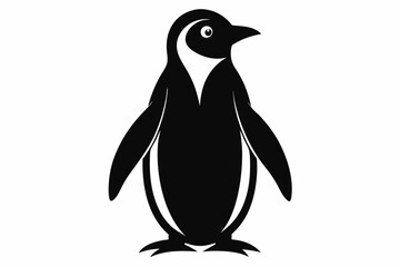 penguin, penguin silhouette vector illustration, penguin silhouettes	
