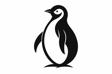 penguin, penguin silhouette vector illustration, penguin silhouettes	
