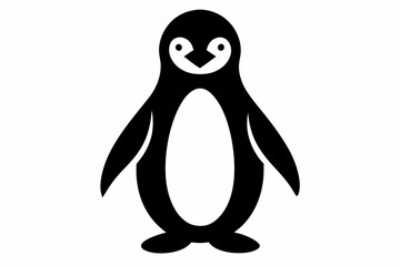 penguin, penguin silhouette vector illustration, penguin silhouettes	
