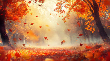 Fall-Themed Background.