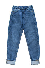 Mom fit jeans isolated
