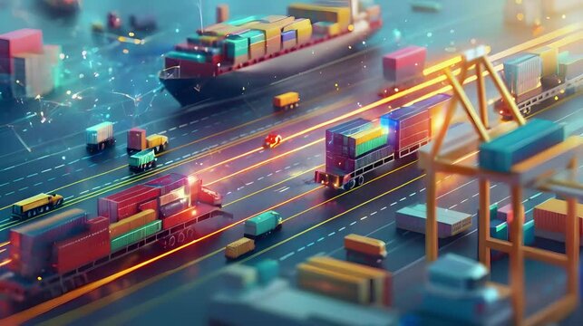 Third-party logistics service for transport and warehousing.