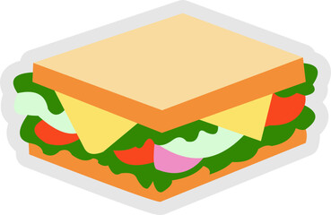 Fast Food Icon Sticker
