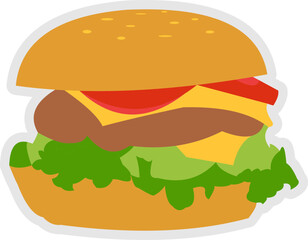 Fast Food Icon Sticker