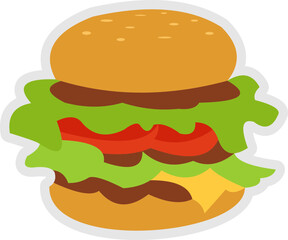 Fast Food Icon Sticker
