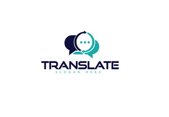 translator logo design . translator icon design . translator creative logo design . 