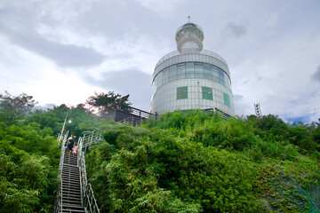 Sokcho Lighthouse on a Green Hill