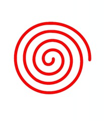 Japanese pattern和柄の赤のうずまき