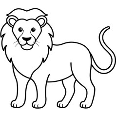 cartoon lion cartoon