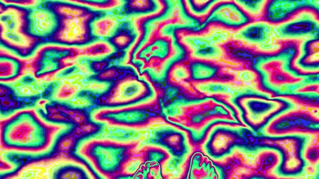 Abstract psychodelic background, footage, computer generated
