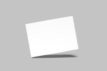 A5 Landscape Flyer Blank Mockup
