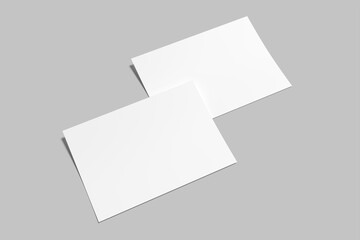 A5 Landscape Flyer Blank Mockup