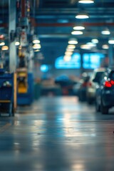 Fototapeta premium Abstract blur car garage automobile 
