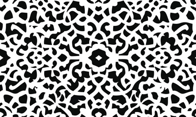 seamless leopard skin pattern ,  geometric background vector isolated texture design