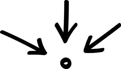 Hand drawn arrow sign. Handdrrawn svg arrows. Isolated direction doodle arrow icon