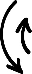Hand drawn arrow sign. Handdrrawn svg arrows. Isolated direction doodle arrow icon